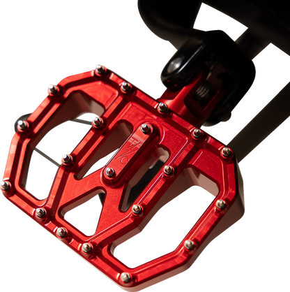 THRASHIN SUPPLY CO. Mini Aggressor Floorboards - Red - Rear TSC-2031-2-D