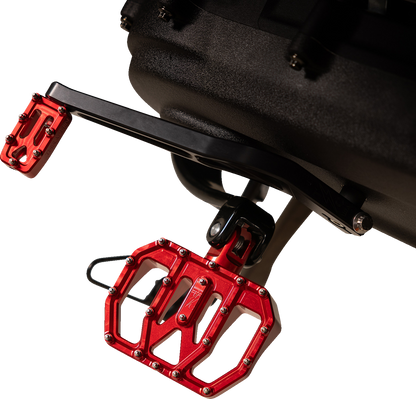 THRASHIN SUPPLY CO. Mini Aggressor Floorboards - Red - Rear TSC-2031-2-D