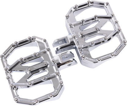 THRASHIN SUPPLY CO. Mini Aggressor Floorboards - Gold - Front TSC-2031-5-SF