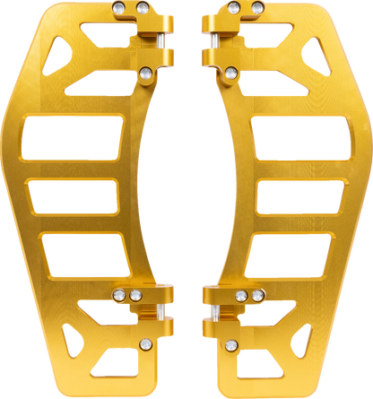 THRASHIN SUPPLY CO. Aggressor Floorboards - Gold TSC-2219-5