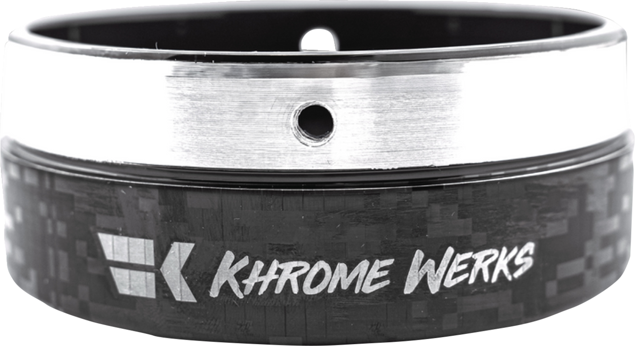 KHROME WERKS Exhaust End Cap - Billet Cut Tip - Digital Camo - 4-1/2" 200880P