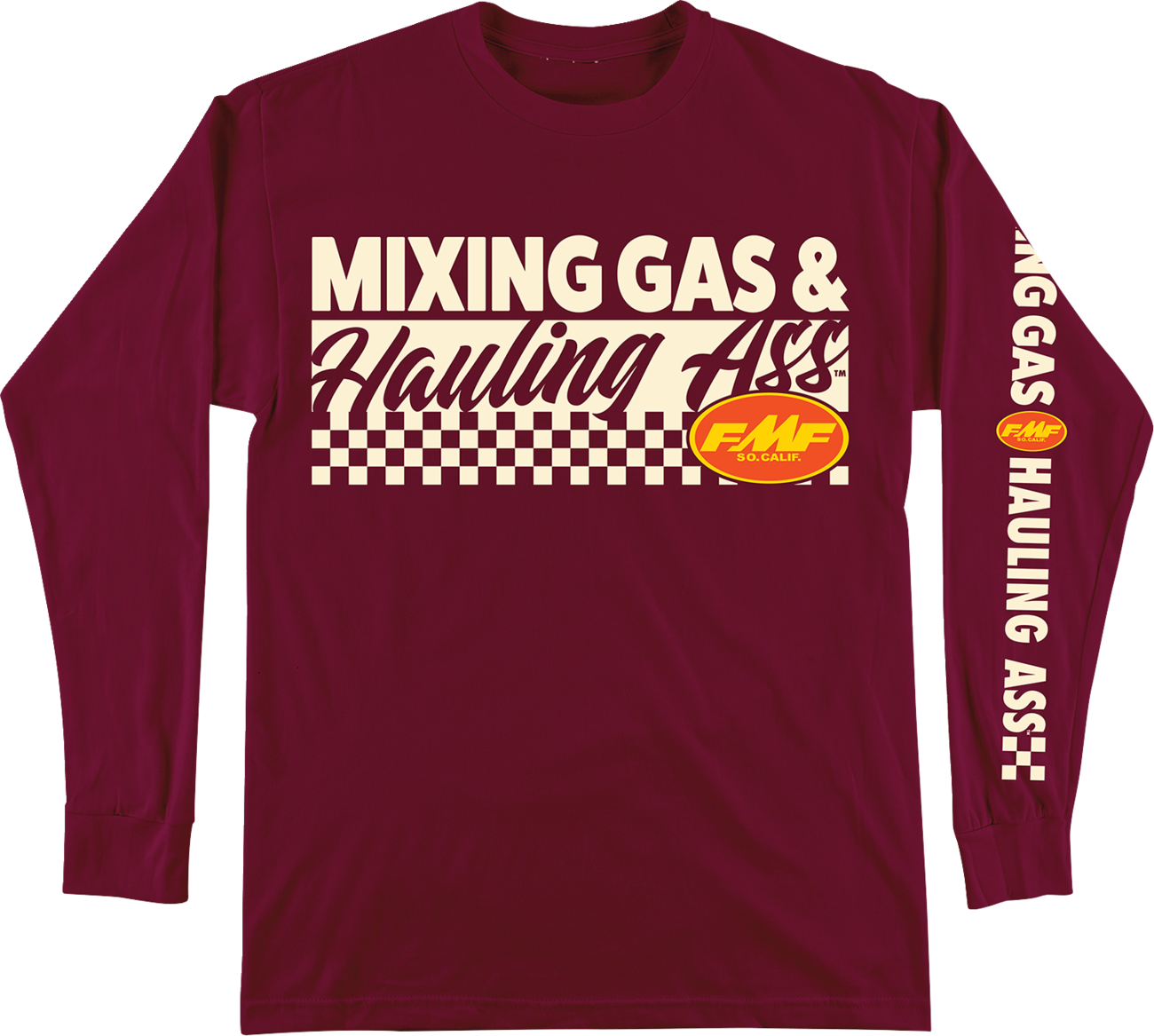 FMF Mixin Long-Sleeve T-Shirt - Maroon - 2XL FA25119901MRN2X