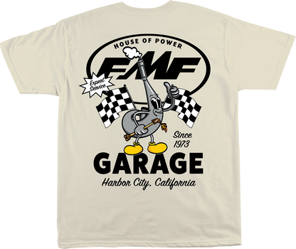 FMF Garage T-Shirt - Natural - Medium FA25118901NATMD
