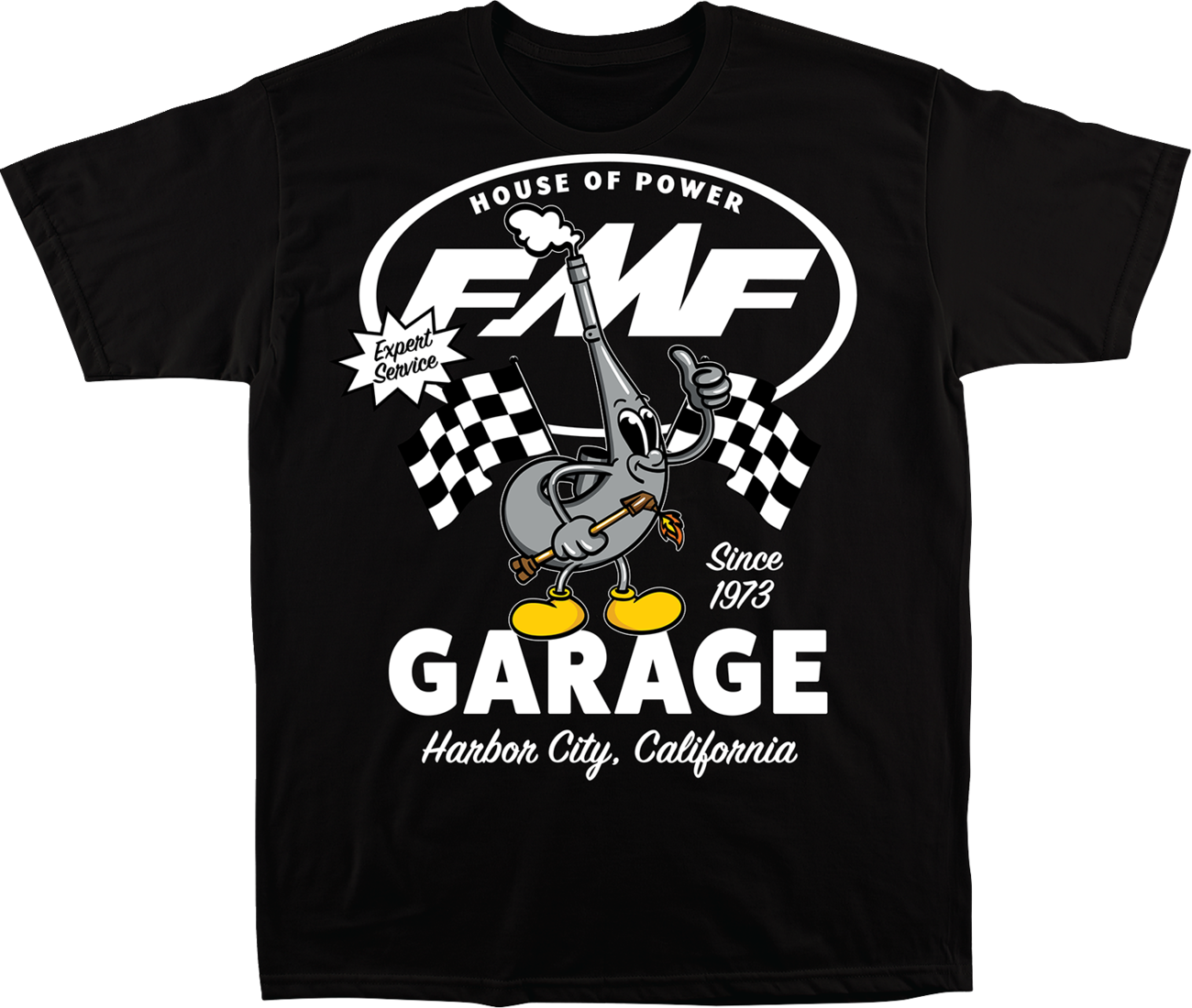 FMF Garage T-Shirt - Black - Large FA25118901BLKLG
