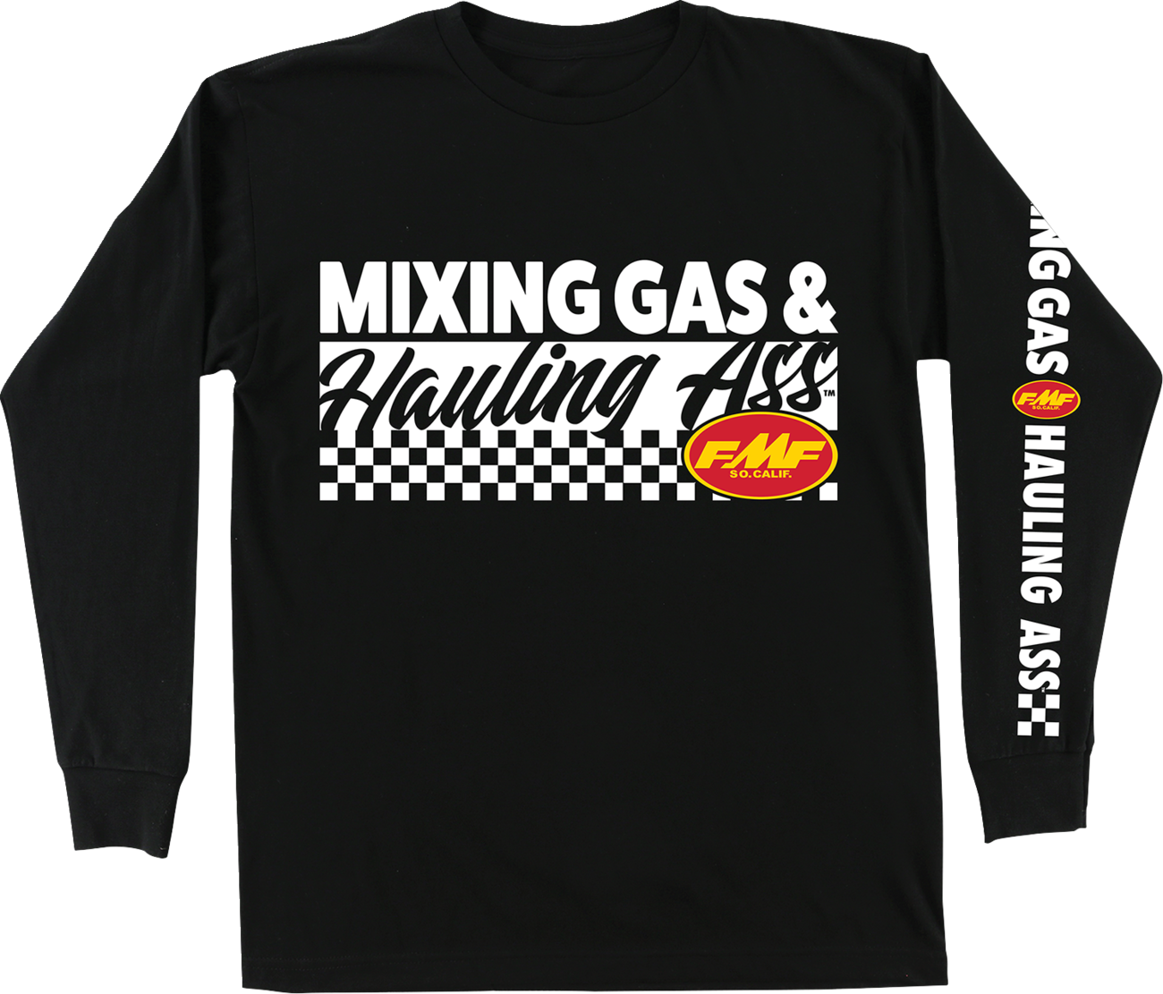 FMF Mixin Long-Sleeve T-Shirt - Black - 2XL FA25119901BLK2X