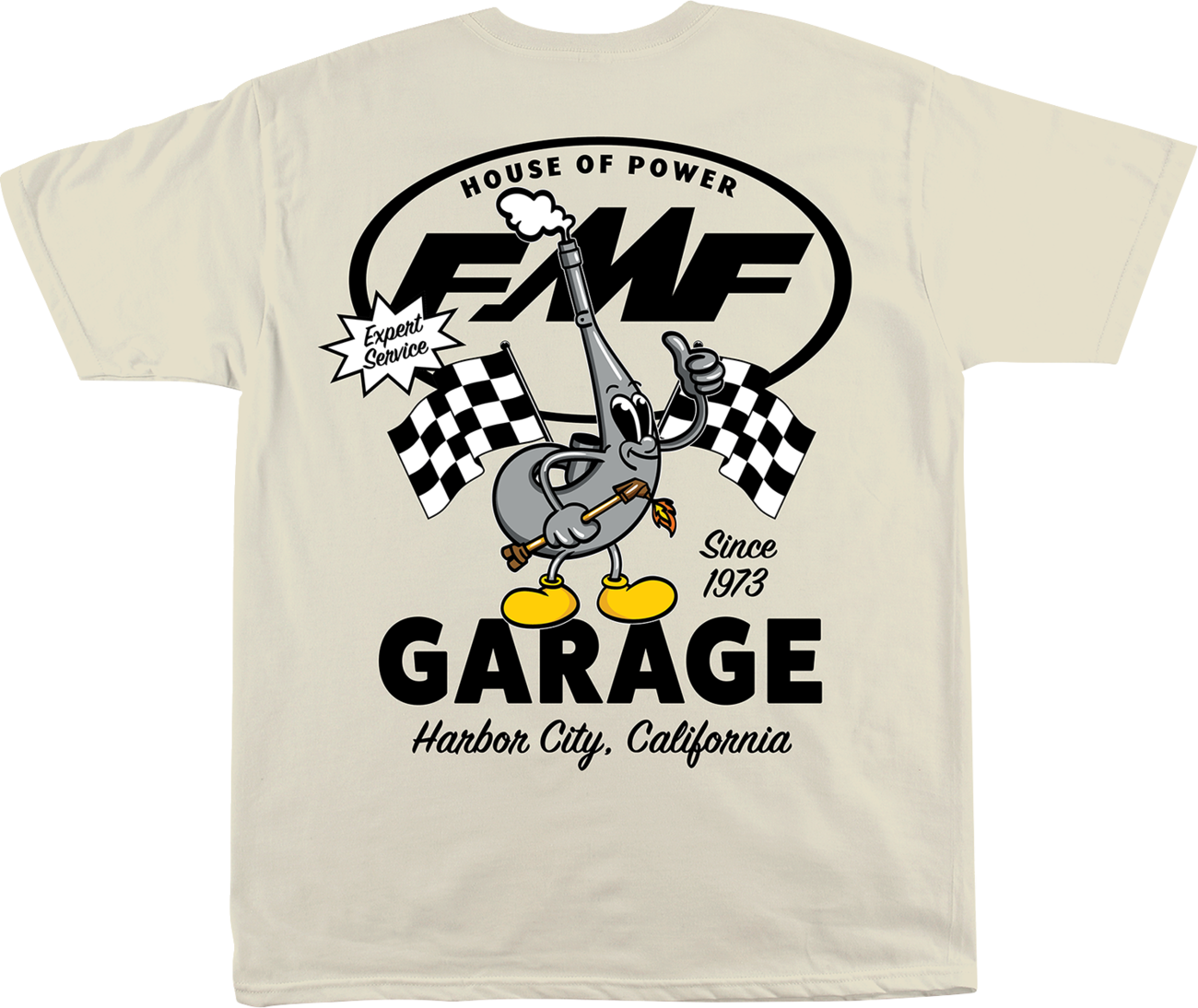 FMF Garage T-Shirt - Natural - XL FA25118901NATXL