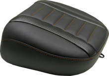 MUSTANG Deluxe Touring Passenger Seat - Mandarin Orange Stitch - FLT/FLH '23-'25 88402MO