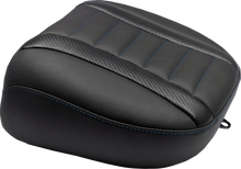MUSTANG Deluxe Touring Passenger Seat - Sky Blue Stitch - FLT/FLH '23-'25 88402SB