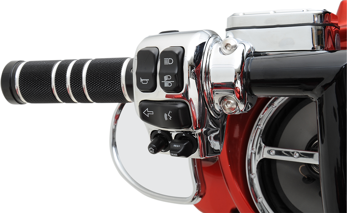 DRAG SPECIALTIES Handlebar Switch Housing Kit - Chrome H07-0772-A