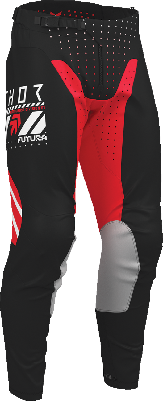THOR Launchmode Futura Pants - Black/Red - US 40 2901-12291