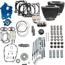 S&S CYCLE 132" Power Pack - 550 Gear Drive - Water Cooled - Black Granite w/Highlight Fins - 114"/117" M8 310-1236C