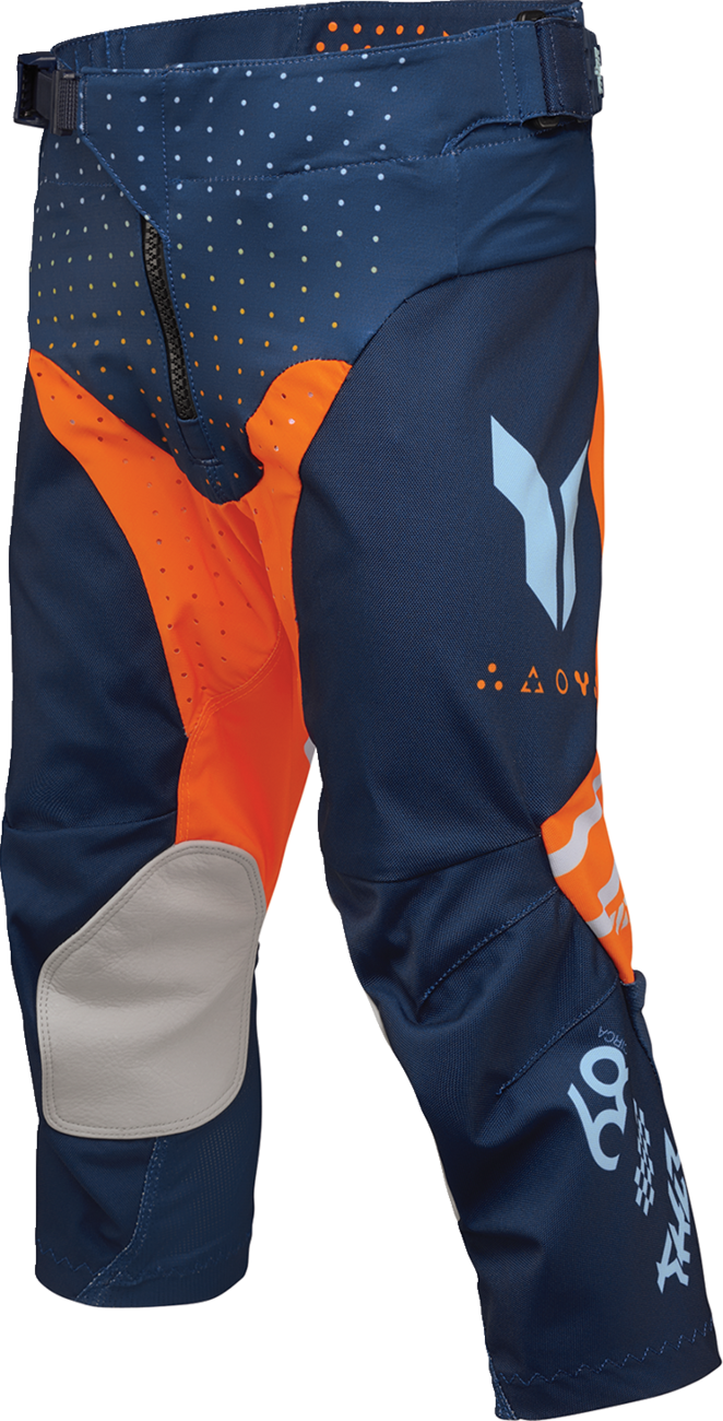 THOR Youth Launchmode Futura Pants - Navy/Orange - US 28 2903-2614