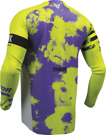 THOR Youth Launchmode Bleach Jersey - Gray/Acid - XS 2912-2579