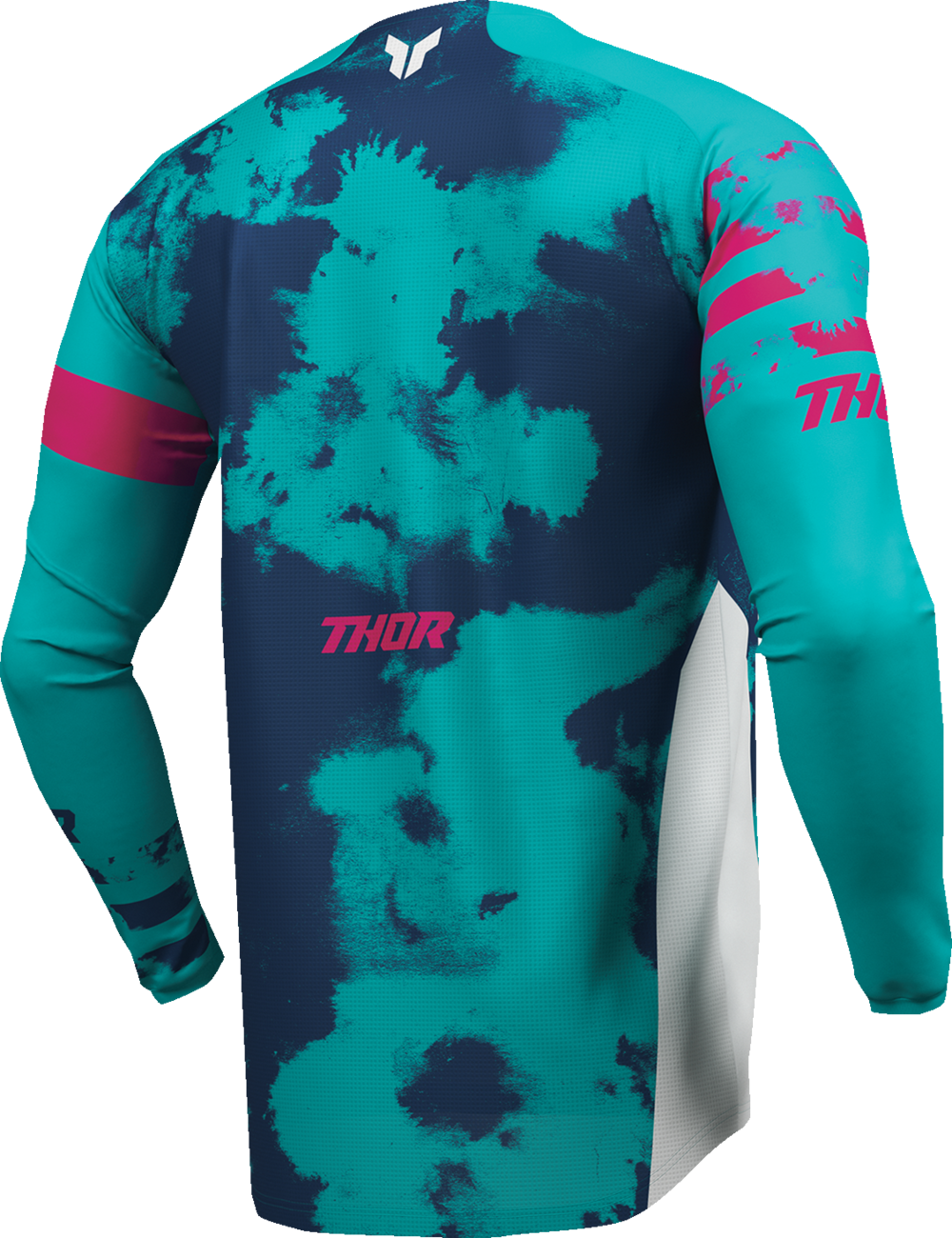 THOR Youth Launchmode Bleach Jersey - White/Aqua - Small 2912-2586