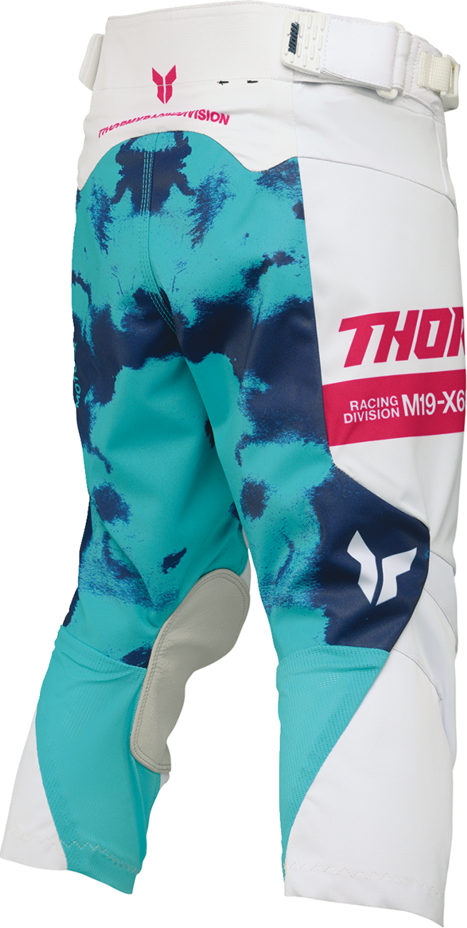 THOR Youth Launchmode Bleach Pants - White/Aqua - US 20 2903-2622
