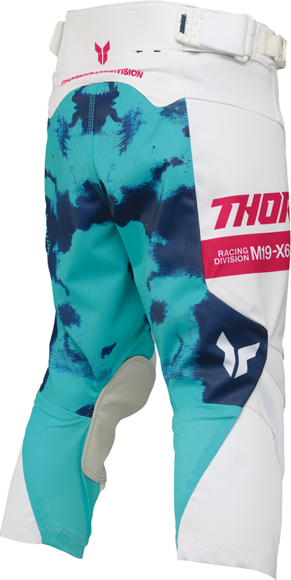 THOR Youth Launchmode Bleach Pants - White/Aqua - US 20 2903-2622