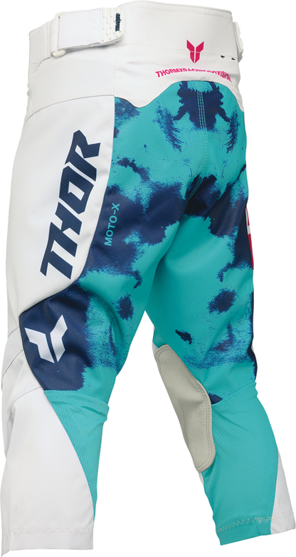 THOR Youth Launchmode Bleach Pants - White/Aqua - US 24 2903-2624