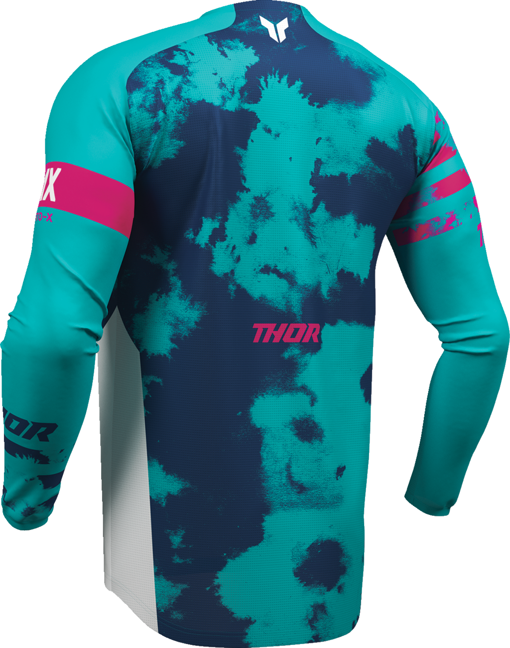 THOR Launchmode Bleach Jersey - White/Aqua - XL 2910-8409
