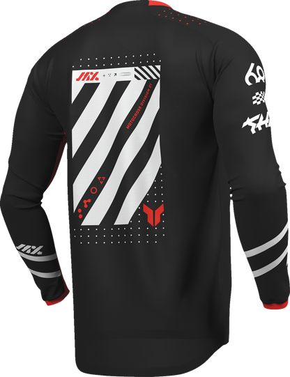 THOR Launchmode Futura Jersey - Black/Red - Large 2910-8414