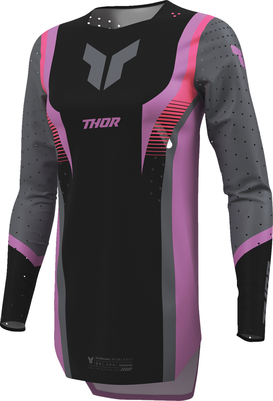 THOR Women's Sportmode Velocity Jersey - Black/Orchid - XS 2911-0330