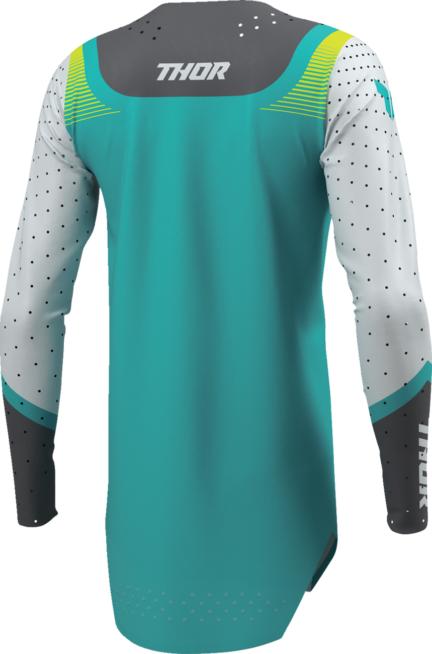 THOR Women's Sportmode Velocity Jersey - Gray/Aqua - XL 2911-0339