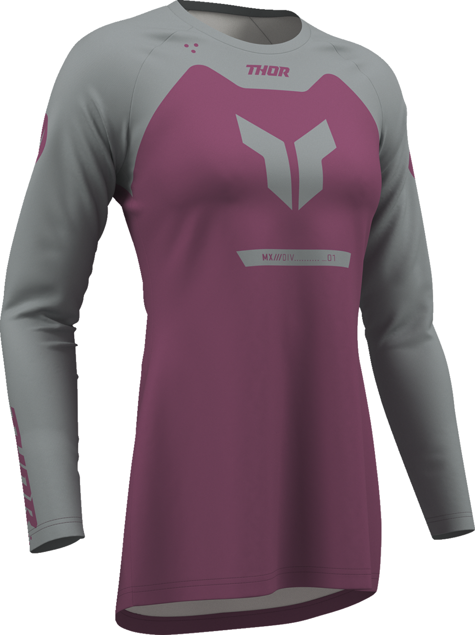 THOR Women's Ridemode Menace Jersey - Purple/Gray - Medium 2911-0379