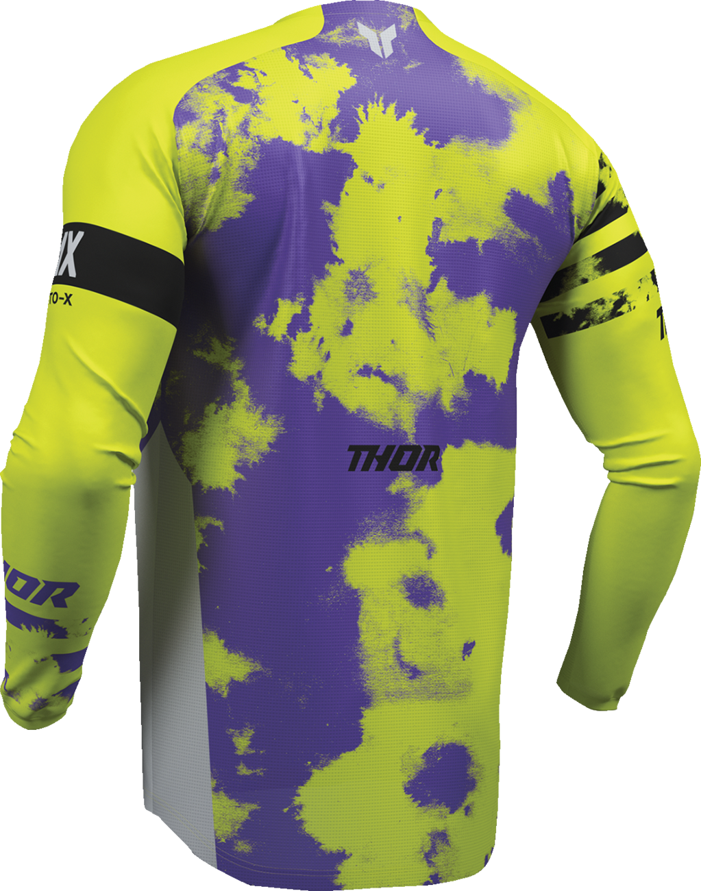 THOR Youth Launchmode Bleach Jersey - Gray/Acid - 2XS 2912-2578