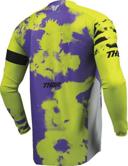 THOR Youth Launchmode Bleach Jersey - Gray/Acid - Small 2912-2580