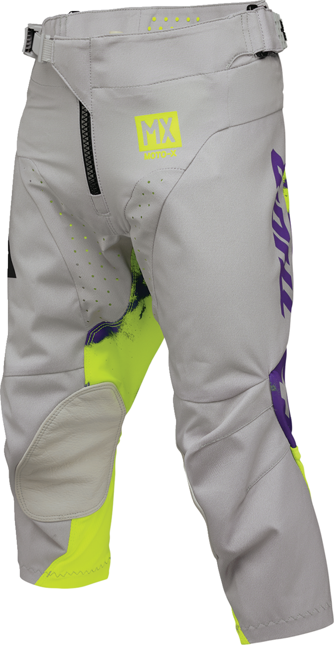 THOR Youth Launchmode Bleach Pants - Gray/Acid - US 24 2903-2618