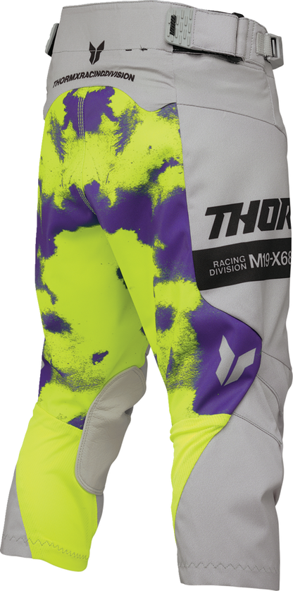 THOR Youth Launchmode Bleach Pants - Gray/Acid - US 24 2903-2618