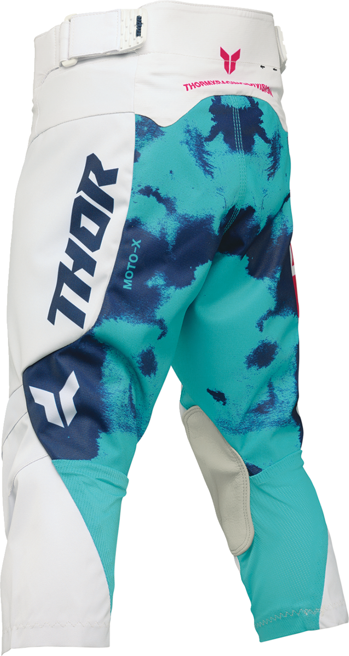 THOR Youth Launchmode Bleach Pants - White/Aqua - US 28 2903-2626