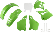 UFO Body Kit - '90 OEM Green/White - Kawasaki - KX '90-'91 KAKIT188F@999