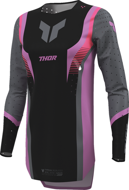 THOR Women's Sportmode Velocity Jersey - Black/Orchid - Small 2911-0331