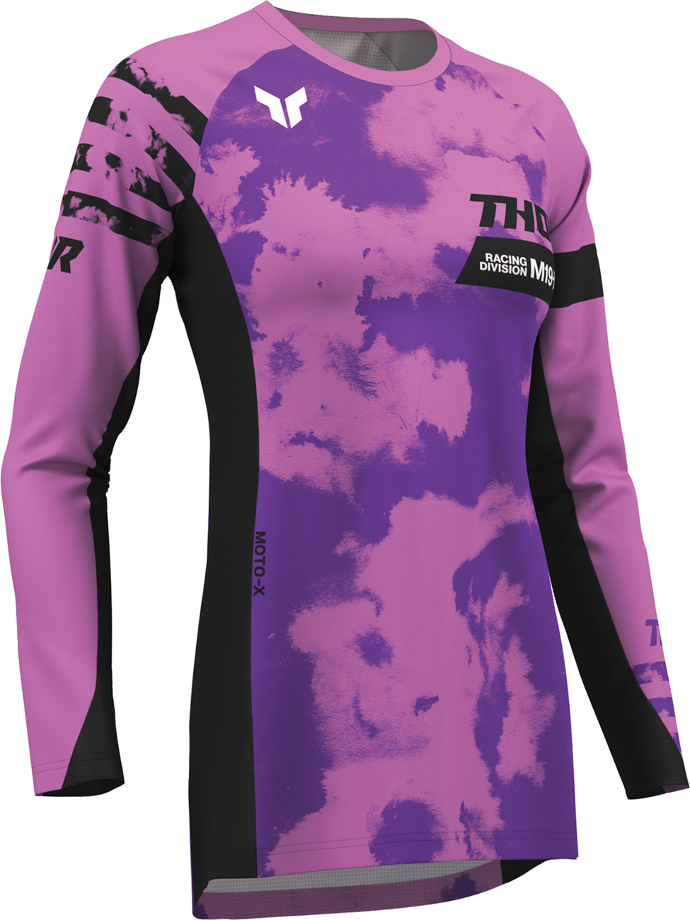 THOR Women's Launchmode Bleach Jersey - Black/Orchid - XS 2911-0340