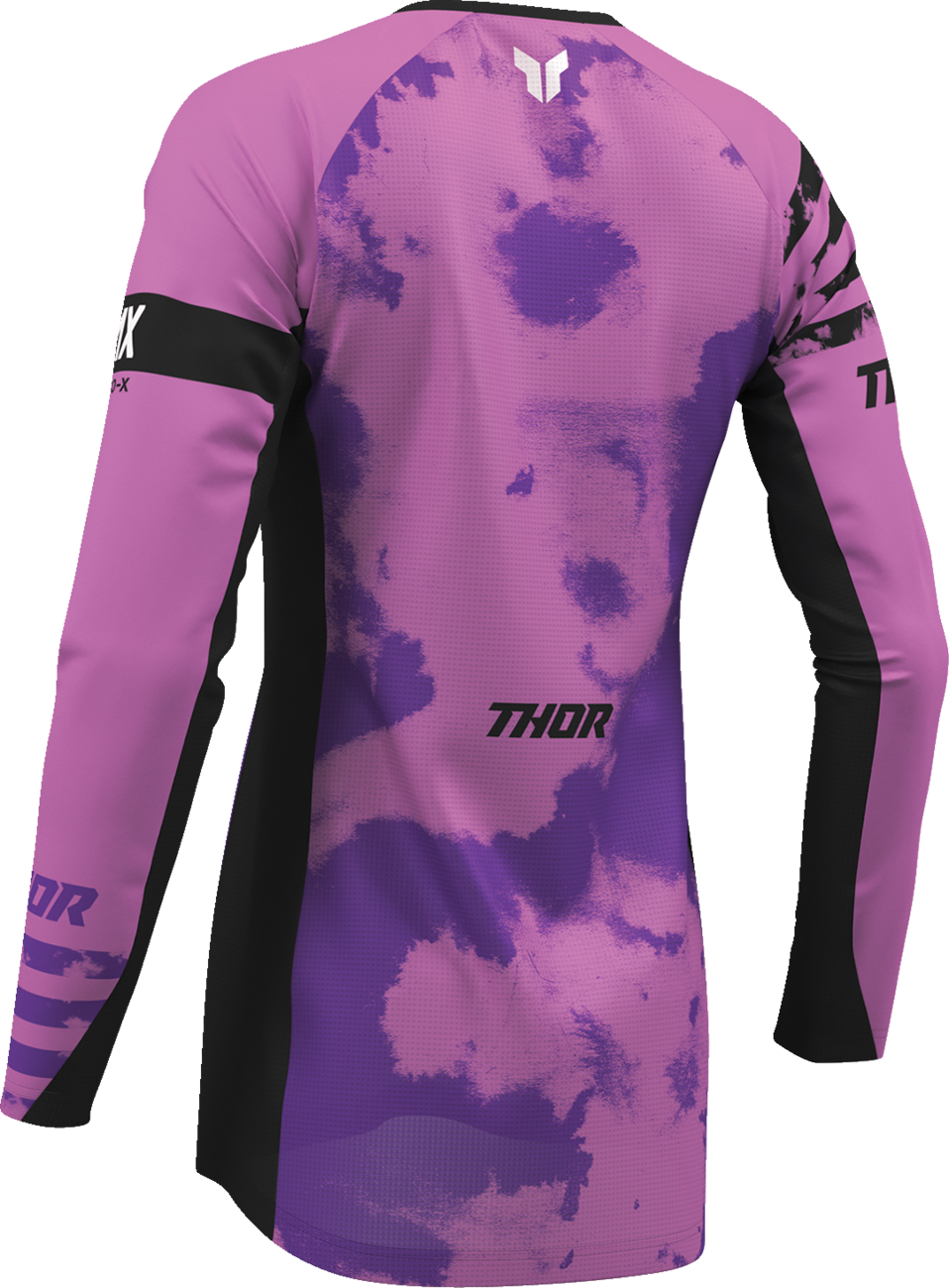 THOR Women's Launchmode Bleach Jersey - Black/Orchid - XL 2911-0344