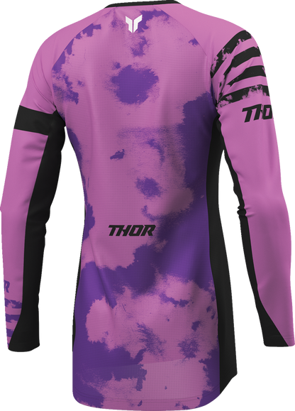 THOR Women's Launchmode Bleach Jersey - Black/Orchid - Medium 2911-0342