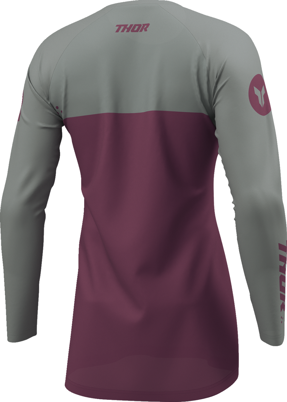 THOR Women's Ridemode Menace Jersey - Purple/Gray - Large 2911-0380