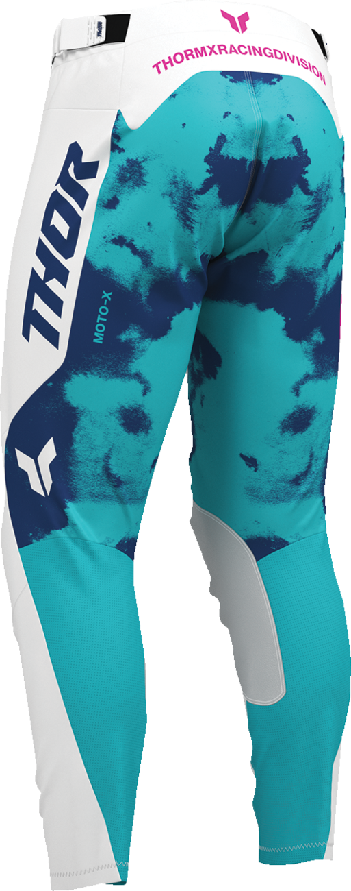 THOR Launchmode Bleach Pants - White/Aqua - US 38 2901-12317