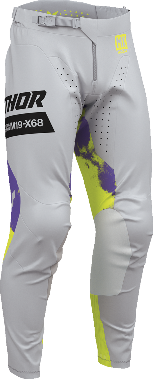THOR Launchmode Bleach Pants - Gray/Acid - US 38 2901-12326