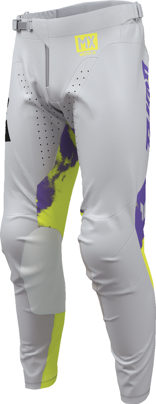 THOR Launchmode Bleach Pants - Gray/Acid - US 36 2901-12325