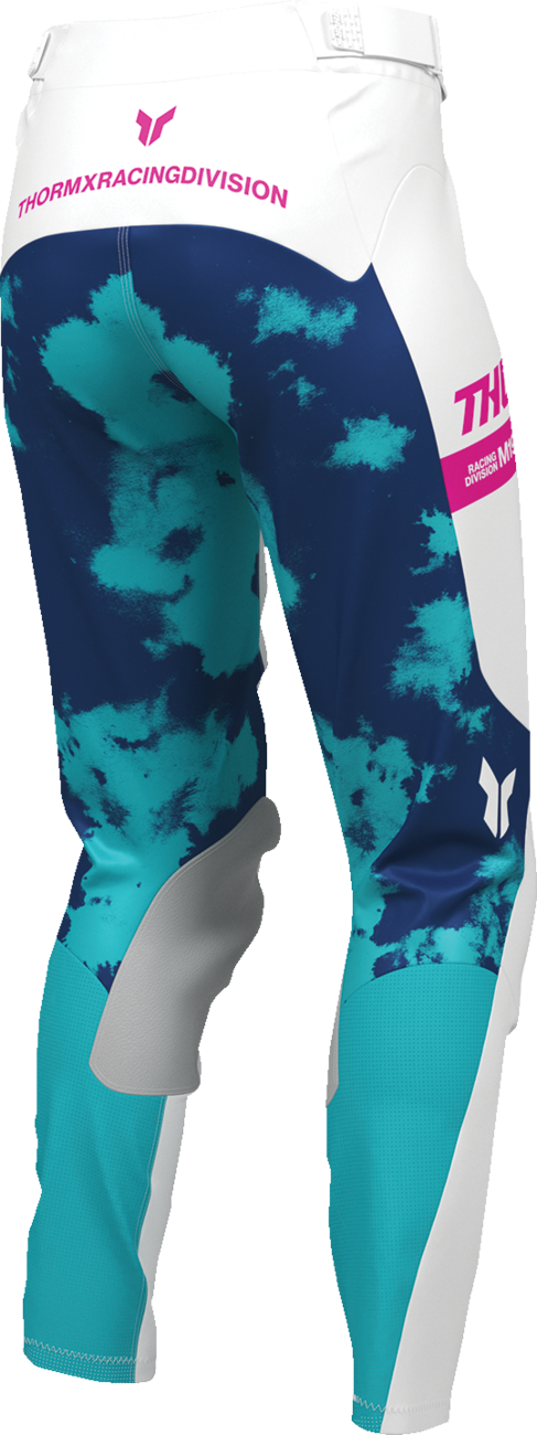 THOR Women's Launchmode Bleach Pants - White/Aqua - US 11/12 2902-0421