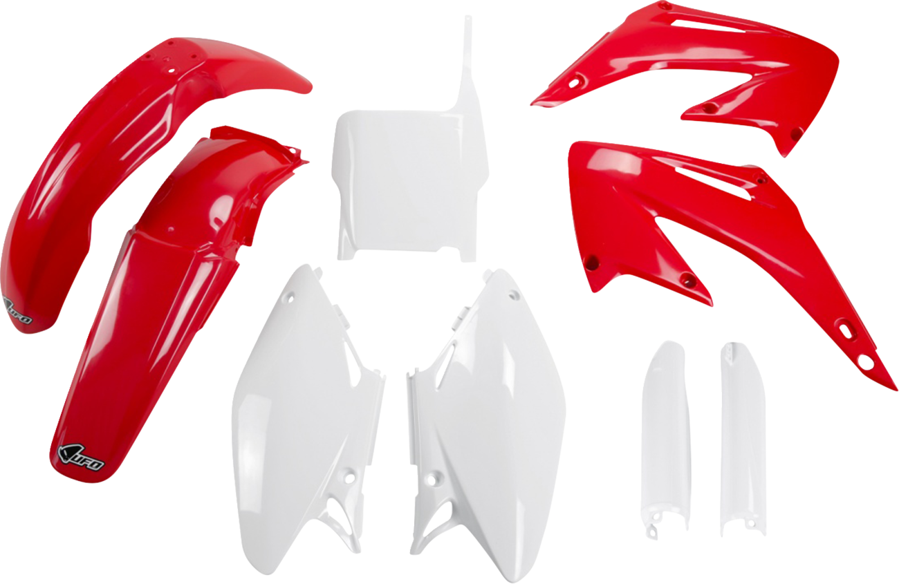 UFO Body Kit - OEM Red/White - Honda - CR '05-'07 HOKIT103F@999