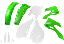 UFO Body Kit - OEM Green/White - Kawasaki - KX '99-'02 KAKIT200F@999