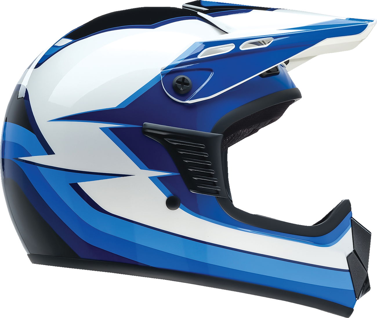 Z1R Youth Dirt Maxx Helmet - Vortex - Blue/White - Large 0111-1715