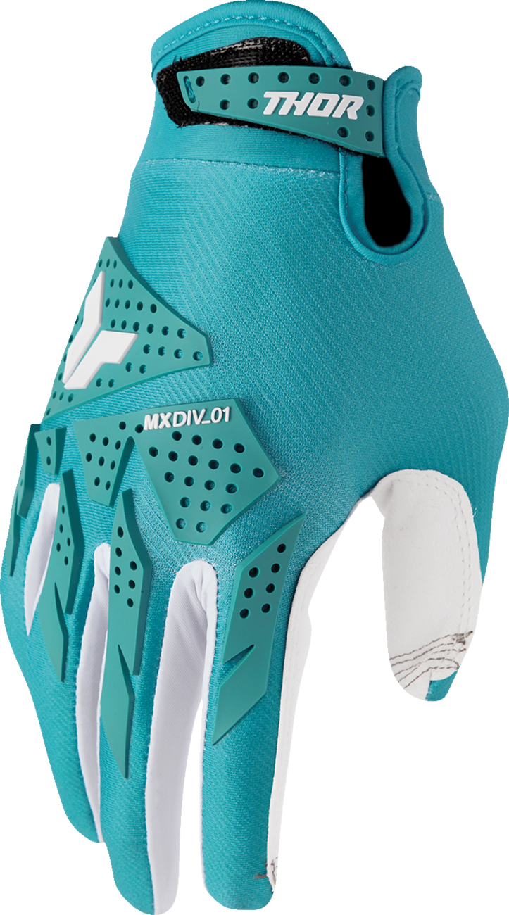 THOR Women's Launchmode XP Gloves - Aqua - Medium 3331-0293