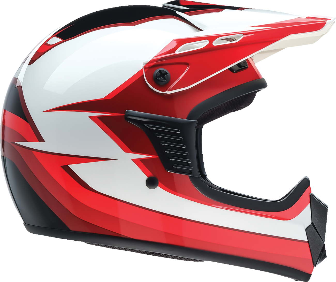 Z1R Youth Dirt Maxx Helmet - Vortex - Red/White - Large 0111-1719