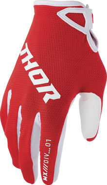 THOR Youth Ridemode Static Gloves - Red - XS 3332-1926