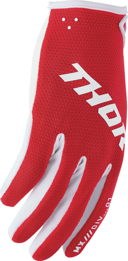 THOR Youth Ridemode Static Gloves - Red - Medium 3332-1928