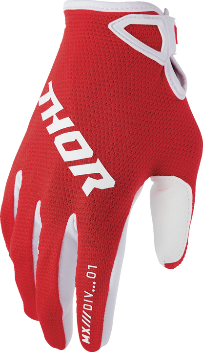 THOR Ridemode Static Gloves - Red - XS 3330-8337
