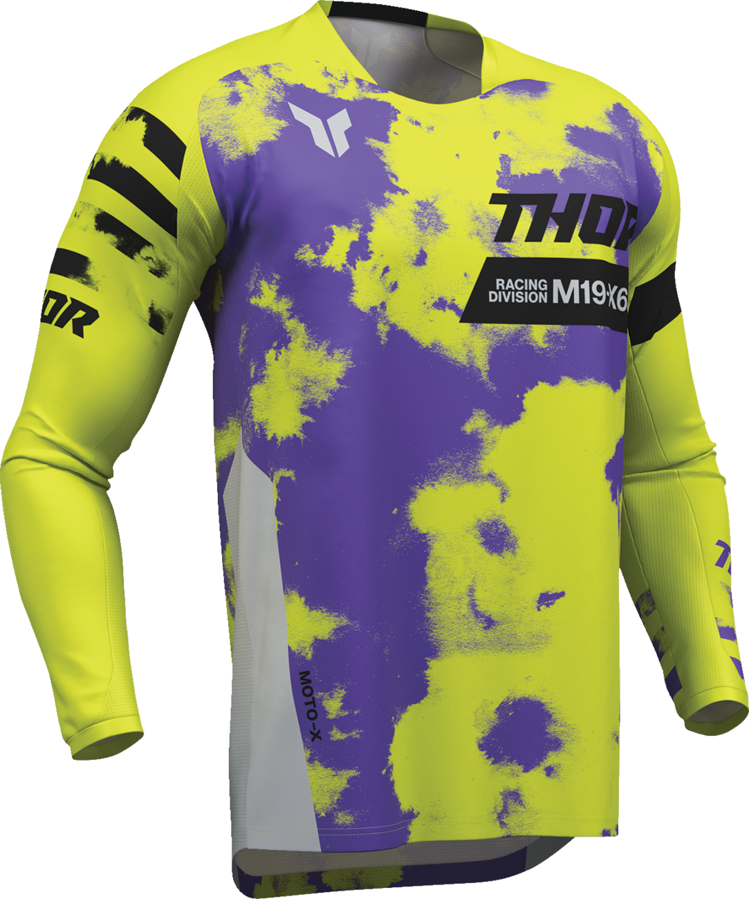THOR Launchmode Bleach Jersey - Gray/Acid - Medium 2910-8401